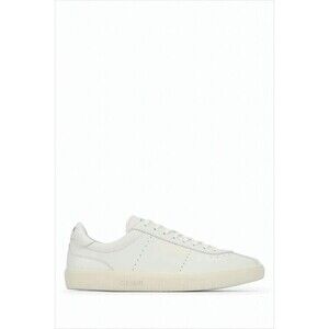 Celine Minimalist White Leather Sneakers With Textured Rubber Sole - NWT